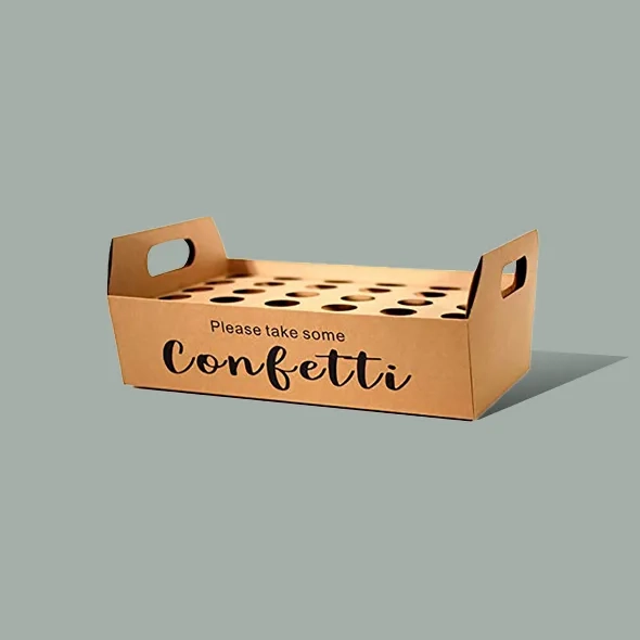 Custom Kraft ice cream cone holder