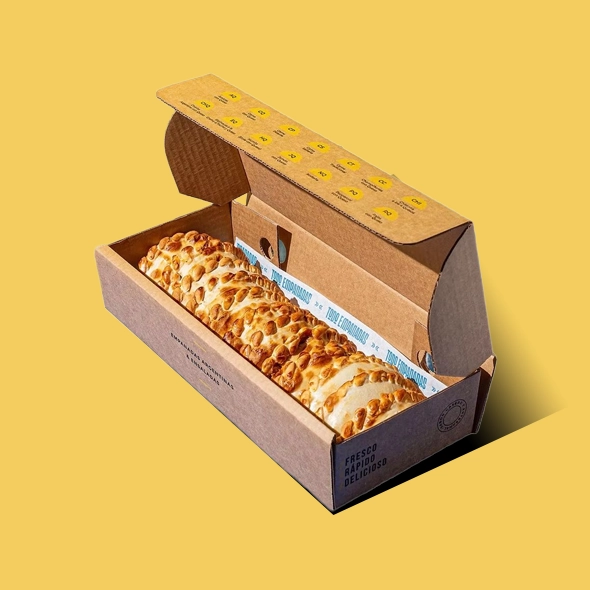 Kraft empanada box