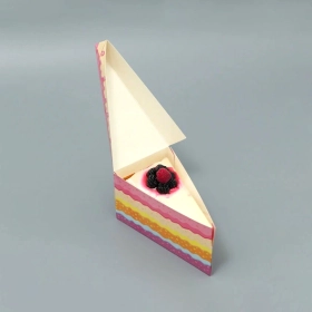 Printed cake slice boxes