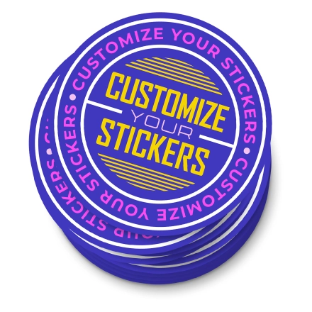 custom round sticker