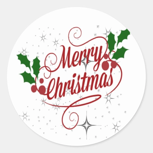 merry christmas stickers