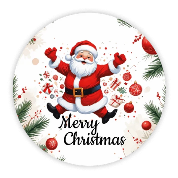 custom christmas stickers