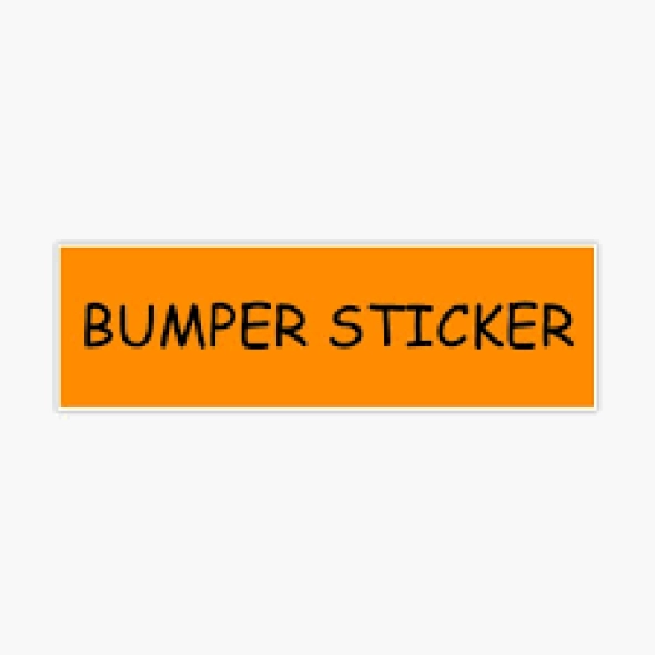 printed bunper stickers