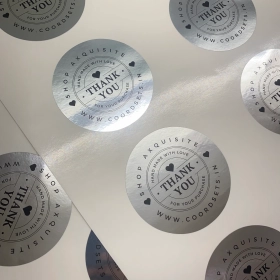 Gloss Silver Stickers gloss sliver sticker for canada