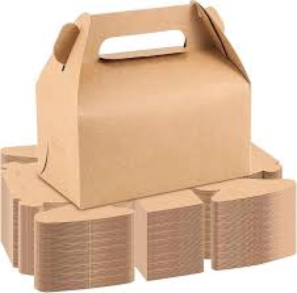 Kraft Gable Boxes with Handles
