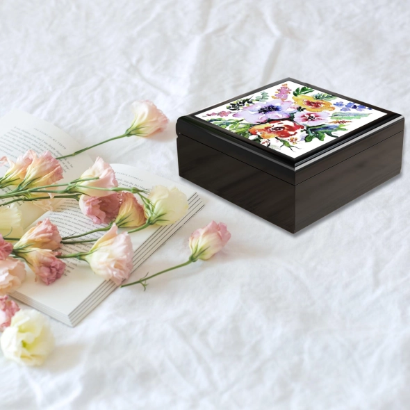 custom Floral Jewelry Boxes
