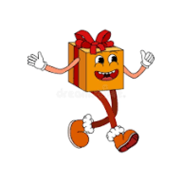 funny cartoon gift box