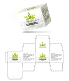 custom cream boxes template