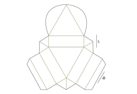 triangular tray tempalte