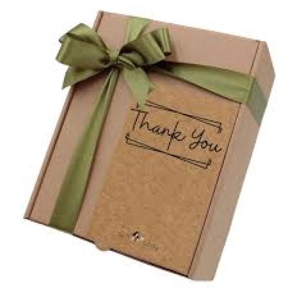 Kraft Boxes with Ribbon