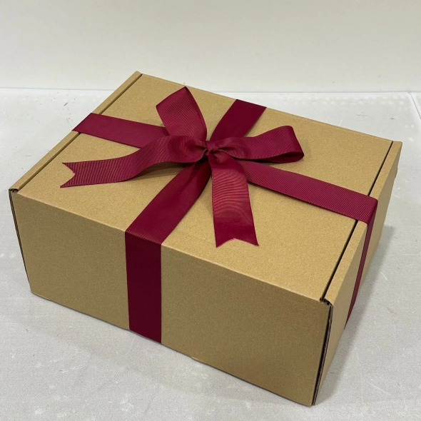Kraft Box with Ribbon