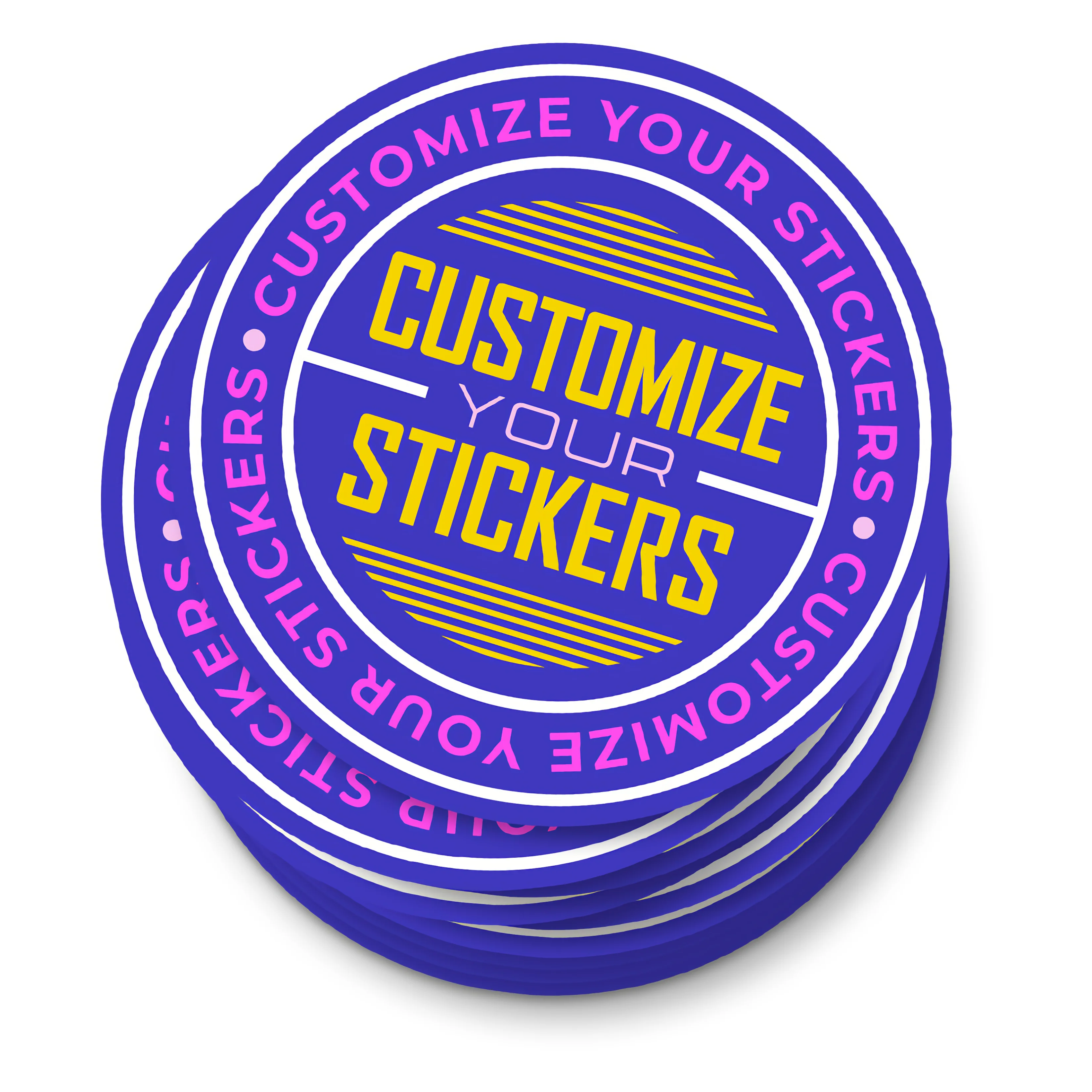 Custom Printed Round Stickers Wholesale | Print My Boxes
