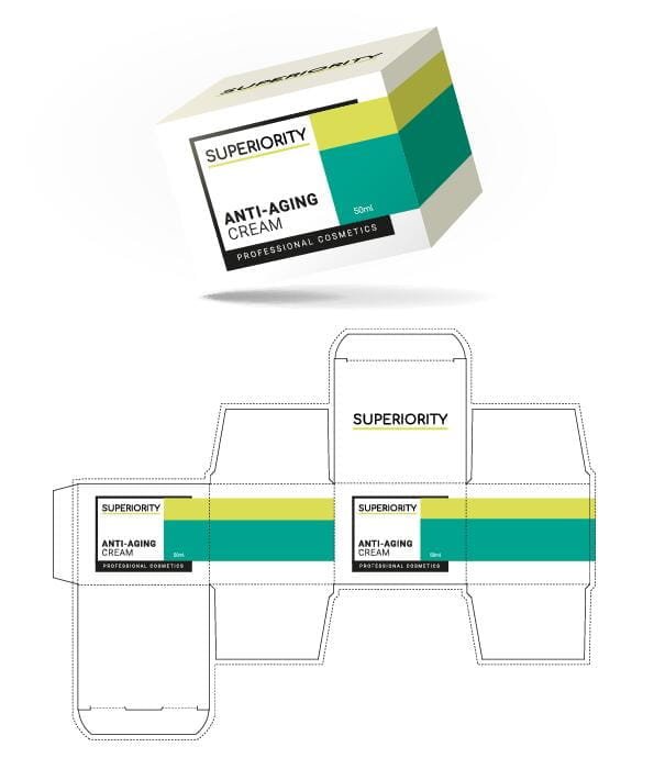 Cream Rectangular Box Cream Box Rectangle Template Canada | Print My Boxes